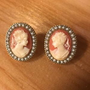 Cameo earrings